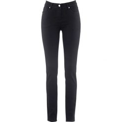 Dżinsy Slim Fit, mid waist, super stretch. Niebieskie jeansy damskie bonprix. Za 119.99 zł.