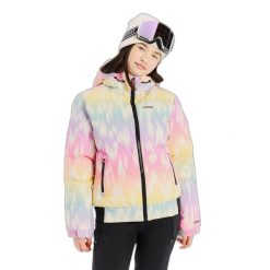 Dziewczęca kurtka narciarska Protest Solina. Niebieskie buty zimowe dziewczęce Protest, bez wzorów, bez zapięcia. Za 510.50 zł.