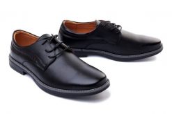 WOJTYŁKO 8W21307C czarny, półbuty męskie. Czarne półbuty na co dzień męskie Wojtyłko, bez zapięcia. Za 164.90 zł.