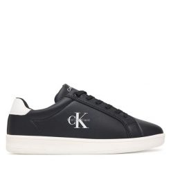 Sneakersy Calvin Klein. Czarne trampki i tenisówki chłopięce Calvin Klein, bez wzorów, bez zapięcia. Za 379.99 zł.
