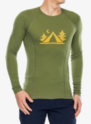 Bluza termoaktywna Sensor Merino DF Tee LS Camp. Zielone bluzy męskie Sensor, m, bez wzorów, ze skóry, bez kaptura. Za 340.99 zł.