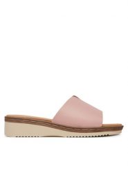 Clara Barson Klapki WFA3692-1 Różowy. Czerwone klapki damskie Clara Barson, bez wzorów, z materiału, bez obcasa. Za 63.99 zł.