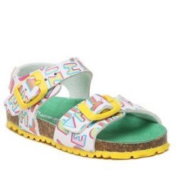 Sandały Agatha Ruiz de la Prada. Białe sandały dziewczęce Agatha Ruiz de la Prada, bez zapięcia. Za 279.99 zł.