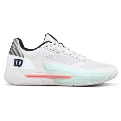 Buty do tenisa Wilson Rush Tour 5. Białe buty sportowe męskie Wilson, bez zapięcia, tenisowe. Za 907.00 zł.