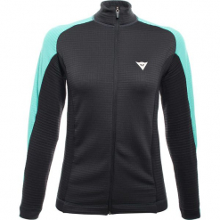 Kurtka funkcyjna w kolorze czarno-turkusowym. Czarne kurtki damskie Dainese, z materiału. W wyprzedaży za 369.95 zł.