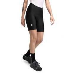 Damskie turystyczne spodenki rowerowe z wkładką Kolarstwo Siroko Roam Black. Czarne szorty sportowe damskie SIROKO, xs, bez wzorów, z tkaniny, sportowe, rowerowe. Za 255.00 zł.