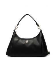 Tommy Hilfiger Torebka Th Essential Shoulder Bag AW0AW18374 Czarny. Czarne torebki do ręki damskie Tommy Hilfiger, bez wzorów, ze skóry, bez dodatków. Za 529.99 zł.