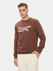 Reebok Bluza Vector Logo 100202412 Brązowy Regular Fit. Brązowe bluzy męskie Reebok, m, bez wzorów, z syntetyku, bez kaptura. Za 119.99 zł.