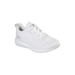 Buty do chodzenia damskie Skechers Sneaker. Białe obuwie sportowe damskie Skechers, bez wzorów, z materiału, trekkingowe, Skechers Sport. Za 199.99 zł.