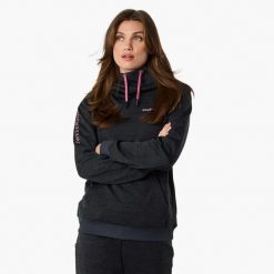 Bluza treningowa kobieca Swedemount Training Logo Hood II szybkoschnąca. Brązowe bluzy damskie SWEDEMOUNT, bez wzorów, do biegania. Za 199.99 zł.