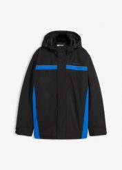 Hydrofobowa kurtka funkcyjna. Czarne kurtki męskie bonprix, na zimę, m, bez wzorów, sportowe. Za 379.99 zł.