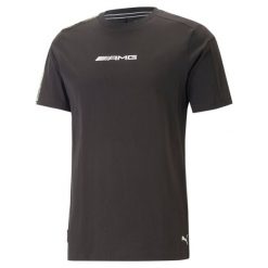 T-shirt z krótkim rękawem męski Puma MAPF1 MT7. Czarne t-shirty męskie Puma, m, bez wzorów, wizytowe, bez kołnierzyka. Za 144.99 zł.