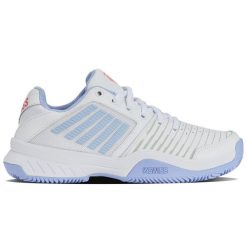 Buty tenisowe damskie K-Swiss Court Express HB. Białe obuwie sportowe damskie K-SWISS, bez wzorów, z gumy, tenisowe. Za 553.99 zł.