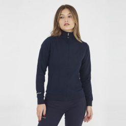 Mężczyzna Bieganie Bluza z Kapturem i Zamkiem Kluczowe Cechy Niebieski. Niebieskie bluzy męskie Legea, m, bez wzorów, z bawełny, bez kaptura, do biegania. Za 96.00 zł.