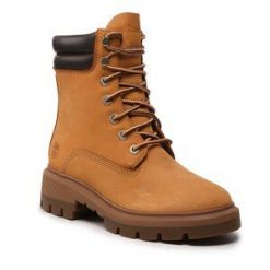 Trapery Timberland. Brązowe kozaki damskie Timberland. Za 929.99 zł.