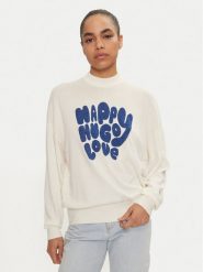 Hugo Sweter Sidara 50522527 Écru Regular Fit. Swetry damskie Hugo, m, bez wzorów, z bawełny, bez kołnierzyka, bez ramiączek, bez kaptura. Za 289.99 zł.