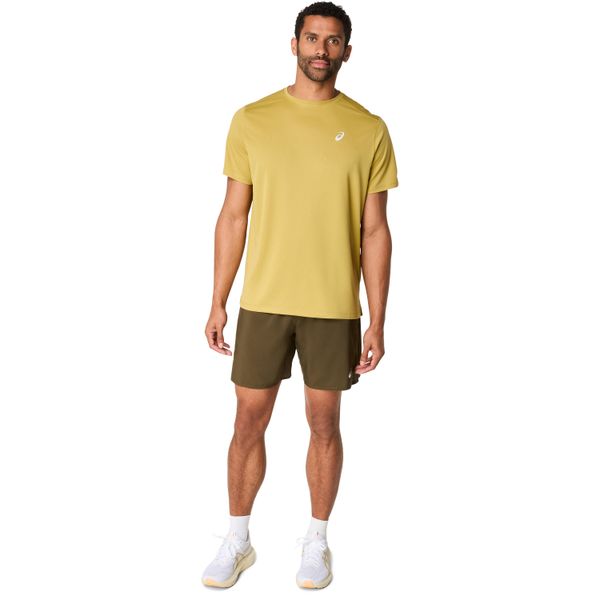 Koszulka Asics. Zielone koszulki sportowe męskie Asics, bez wzorów, bez kołnierzyka, bez ramiączek, do biegania. Za 141.00 zł.