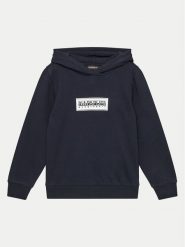 Napapijri Bluza B-Chamois NP0A4HY4 M Granatowy Regular Fit. Niebieskie bluzy dla chłopców Napapijri, bez wzorów, z bawełny, bez ramiączek, bez kaptura. Za 189.99 zł.