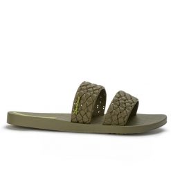 Klapki damskie Ipanema 83243 RENDA II FEM. Zielone klapki damskie Ipanema, bez wzorów, z materiału, eleganckie, bez obcasa. Za 69.00 zł.