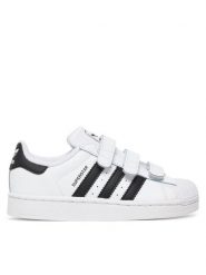 Adidas Sneakersy Superstar II Comfort Closure JI3988 Biały. Białe buty sportowe chłopięce Adidas, bez wzorów, ze skóry, bez zapięcia. Za 299.99 zł.