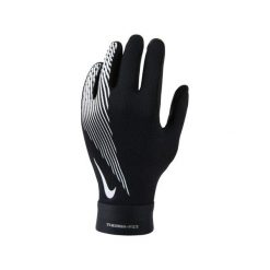 Rękawiczki Dziecięce Academy ThermaFit Logo Gloves. Białe rękawiczki dziecięce Nike, bez wzorów. Za 90.83 zł.