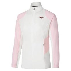 Damska bluza dresowa Mizuno Front Shadow. Białe bluzy sportowe damskie Mizuno, l, bez wzorów, z dresówki, bez kaptura, na fitness i siłownię. Za 364.20 zł.