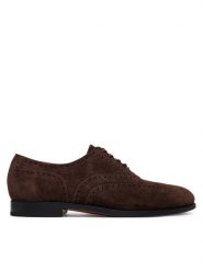 Polo Ralph Lauren Półbuty Owen Wingtip 811P15884001 Brązowy ciemny. Brązowe eleganckie półbuty Polo Ralph Lauren, ze skóry, wizytowe, bez zapięcia. Za 989.99 zł.