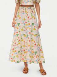 Vero Moda Spódnica maxi Elena 10351018 Beżowy jasny Regular Fit. Brązowe spódnice damskie Vero Moda, s, bez wzorów, z bawełny, maxi. Za 219.99 zł.