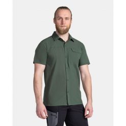 Męska techniczna koszula Kilpi BOMBAY-M. Zielone koszule męskie Kilpi, na lato, m, bez wzorów, z materiału, bez kołnierzyka, bez ramiączek. Za 162.00 zł.