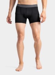Bokserki termoaktywne Sensor Coolmax Tech Boxers. Czarne bielizna termoaktywna męska Sensor, m, z jedwabiu. Za 120.99 zł.