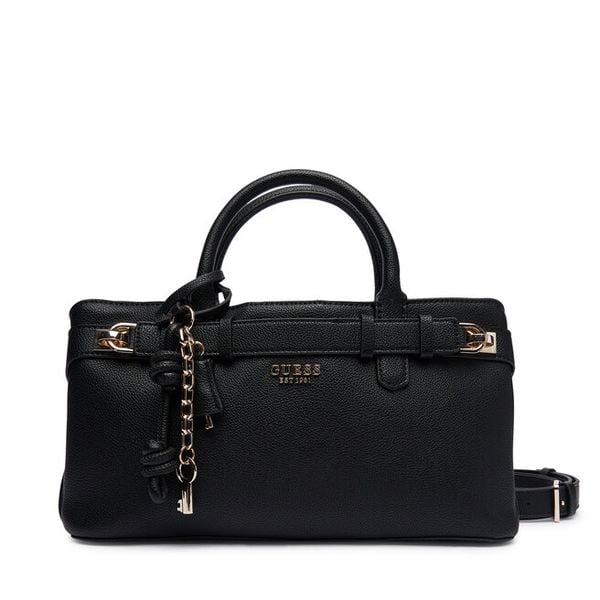 Torebka Guess. Czarne torebki do ręki damskie Guess, z aplikacjami, klasyczne, bez dodatków. Za 369.99 zł.