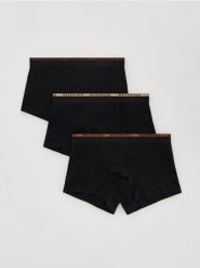 3 pack bokserek Classic - czarny. Czarne bokserki męskie Reserved, l, bez wzorów, z bawełny. Za 69.99 zł.