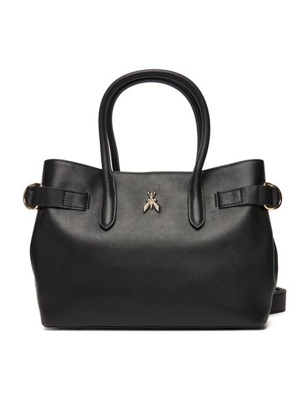 Patrizia Pepe Torebka 8B0282/L162-K103 Czarny. Czarne listonoszki damskie Patrizia Pepe, bez wzorów, ze skóry, bez dodatków. Za 1,629.00 zł.