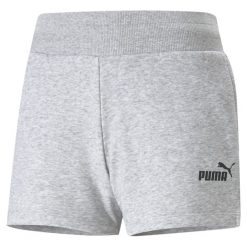 Damskie szorty dresowe Active PUMA Light Gray Heather. Czarne szorty sportowe damskie Puma, na lato, m, bez wzorów, z dresówki, eleganckie, na fitness i siłownię. W wyprzedaży za 108.30 zł.