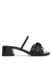 Hispanitas Sandały RHV264805 C001 Czarny. Czarne sandały damskie Hispanitas, bez wzorów, ze skóry, bez obcasa, na słupku, bez zapięcia. Za 539.99 zł.