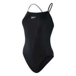 Damski Jednoczęściowy Strój Kąpielowy Eco Endurance+. Czarne kostiumy jednoczęściowe damskie Speedo, l, bez wzorów, sportowe, do pływania. Za 174.99 zł.