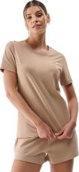 Koszulka damska 4F F2356 beżowa 4FWMM00TTSHF2356 83S XL. Brązowe t-shirty damskie 4f, s, bez wzorów, bez kołnierzyka. Za 56.72 zł.