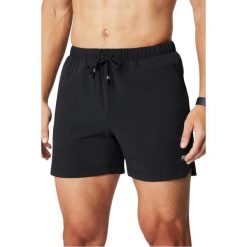 Szorty Fabletics The One 5". Czarne krótkie spodenki sportowe męskie FABLETICS, s, bez wzorów, z materiału, na fitness i siłownię. Za 259.99 zł.