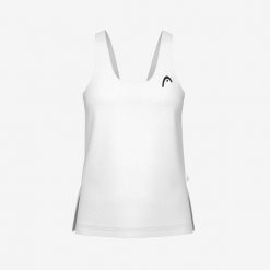 SPIRIT Tank Top Women. Białe koszulki sportowe damskie Head, s, bez wzorów, bez kołnierzyka, bez ramiączek. W wyprzedaży za 207.00 zł.