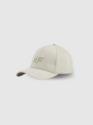 4F Czapka z daszkiem strapback męska - szara S/M (58cm). Szare czapki i kapelusze męskie 4f, bez wzorów, z bawełny. Za 59.99 zł.