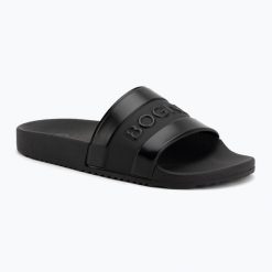 Klapki męskie BOGNER Belize 4 F. Czarne klapki męskie Bogner, z materiału, klasyczne. Za 349.99 zł.