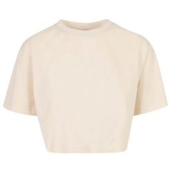 Krótka Koszulka Damska Oversize Crop. Brązowe koszulki sportowe damskie Urban Classics, xl, bez wzorów, bez kołnierzyka, bez ramiączek, trekkingowe. Za 54.99 zł.