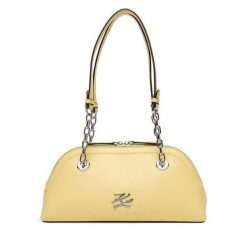 Torebka KARL LAGERFELD. Żółte torebki do ręki damskie KARL LAGERFELD, bez wzorów, klasyczne, bez dodatków. Za 1,499.00 zł.