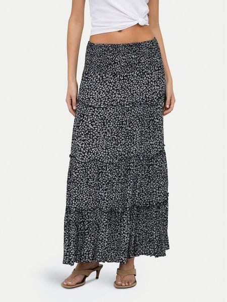 ONLY Spódnica maxi Fernanda 15375238 Granatowy Regular Fit. Niebieskie spódnice damskie Only, xs, bez wzorów, z wiskozy, maxi. Za 159.99 zł.