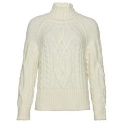 Damski sweter z dzianiny z wysokim dekoltem Superdry. Białe swetry damskie Superdry., xl, bez wzorów, z dzianiny, bez kołnierzyka, bez ramiączek, bez kaptura. Za 387.20 zł.