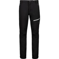 Spodnie slim z softshellu CMP. Czarne spodnie snowboardowe męskie CMP, m, bez wzorów, z materiału, narciarskie. Za 343.65 zł.