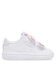 Puma Sneakersy Smash 3.0 Badges V 397287 07 Biały. Białe buty sportowe dziewczęce Puma, bez wzorów, ze skóry, bez zapięcia. Za 139.99 zł.