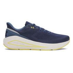 Buty do biegania męskie Under Armour Sonic 7 washed navy/nu blue/yellow shade. Niebieskie buty sportowe męskie Under Armour, bez zapięcia, do biegania. Za 319.99 zł.