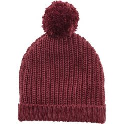 Czapka z pomponem bonprix bordowy. Czapki i kapelusze damskie bonprix. Za 16.99 zł.