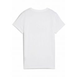 Damska koszulka z logo NO. 1 ESS METALLIC PUMA. Białe koszulki sportowe damskie Puma, xs, bez wzorów, bez kołnierzyka. W wyprzedaży za 79.00 zł.